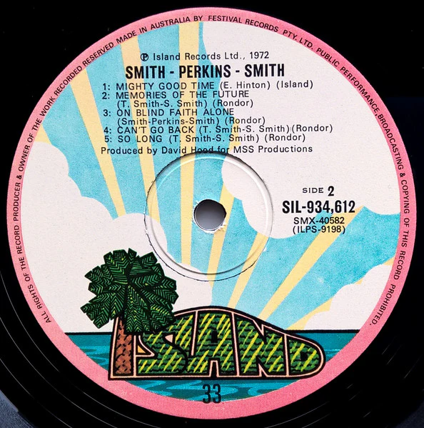 Smith, Perkins & Smith – Smith Perkins Smith (VG+/VG) – LP, AU 1972 - Image 4