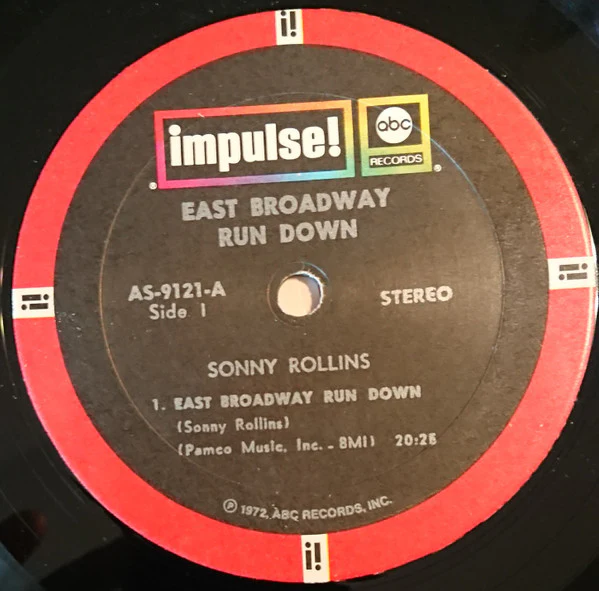 Sonny Rollins – East Broadway Run Down (VG+/VG+) – LP, US 1972 - Image 5