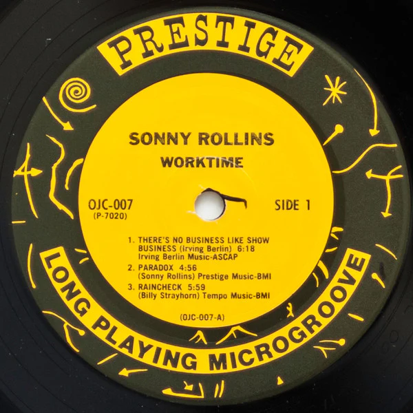 Sonny Rollins – Worktime (VG+/VG+) – LP, US 1982 - Image 3
