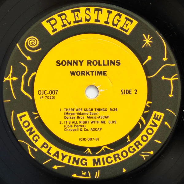 Sonny Rollins – Worktime (VG+/VG+) – LP, US 1982 - Image 4