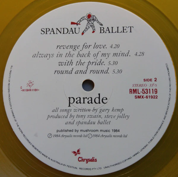 Spandau Ballet – Parade (VG+/VG+) – LP, AU 1985 - Image 4