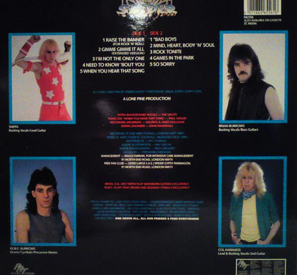 Spider – Raise The Banner (VG+/E) – LP, UK 1986 - Image 2
