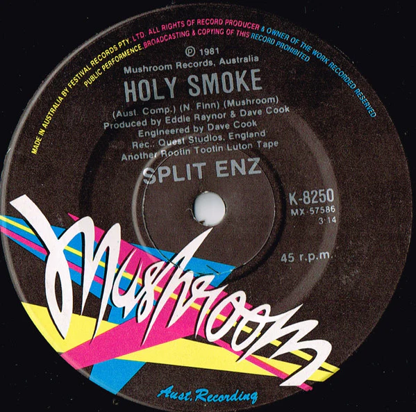Split Enz – History Never Repeats (VG+/Generic) – 7", AU 1981 - Image 2
