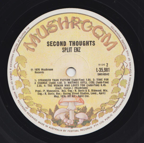 Split Enz – Second Thoughts (VG/VG) – LP, AU 1976 - Image 4