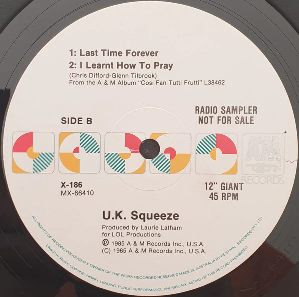 Squeeze – hits.... (VG+/VG) – 12", AU 1986 - Image 4