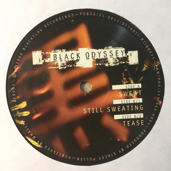 Stacey Pullen, Black Odyssey – Sweat (VG/VG+) – 12", US 1998 - Image 3