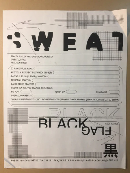 Stacey Pullen, Black Odyssey – Sweat (VG/VG+) – 12", US 1998 - Image 5