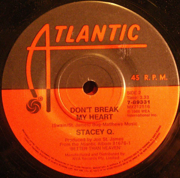 Stacey Q – We Connect (VG+/VG+) – 7", AU 1987 - Image 3