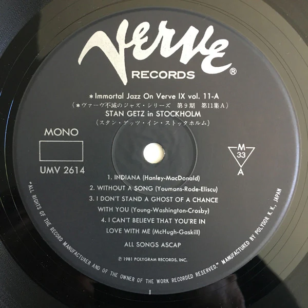 Stan Getz – In Stockholm (E/VG+) – LP, JP 1978, No OBI - Image 4