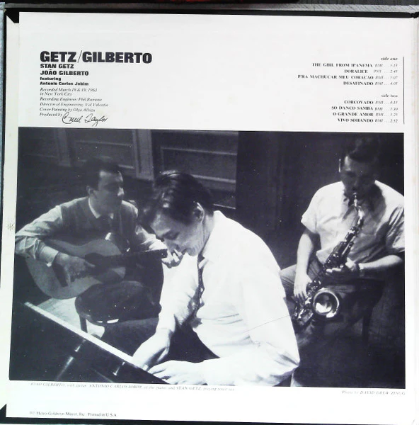 Stan Getz, João Gilberto, Antonio Carlos Jobim – Getz / Gilberto (VG/G+) – LP, US 1964 - Image 2