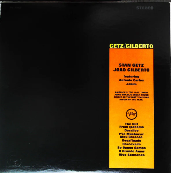 Stan Getz, João Gilberto, Antonio Carlos Jobim – Getz / Gilberto (VG/G+) – LP, US 1964 - Image 4