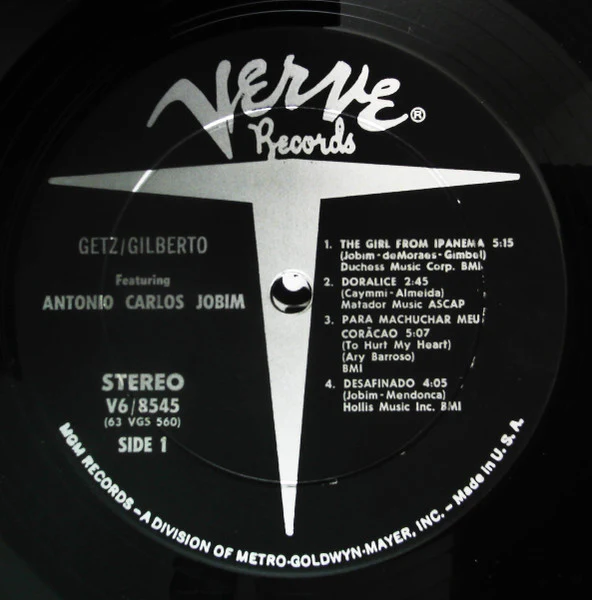 Stan Getz, João Gilberto, Antonio Carlos Jobim – Getz / Gilberto (VG/G+) – LP, US 1964 - Image 5