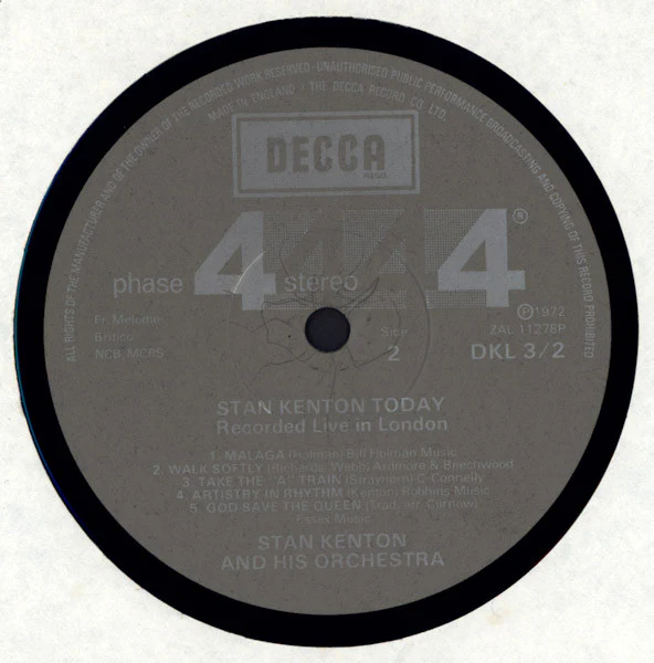 Stan Kenton – Stan Kenton Today (VG+/VG+) – 2xLP, UK 1972 - Image 3