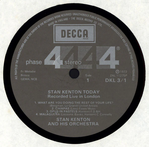 Stan Kenton – Stan Kenton Today (VG+/VG+) – 2xLP, UK 1972 - Image 6