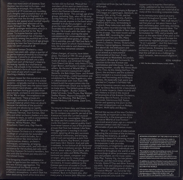 Stan Kenton – Stan Kenton Today (VG+/VG+) – 2xLP, UK 1972 - Image 7