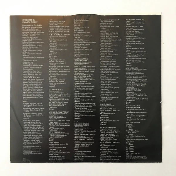 Stanley Clarke – Let Me Know You (VG/VG) – LP, US 1982 - Image 4