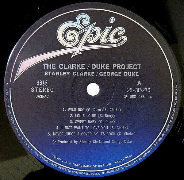 Stanley Clarke/George Duke – The Clarke / Duke Project (VG+/VG+) – LP, JP 1981, No OBI - Image 3