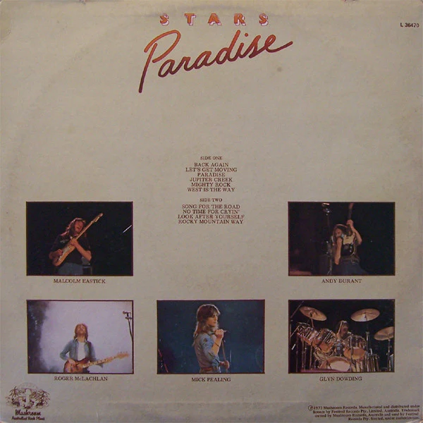 Stars – Paradise (VG+/VG+) – LP, AU 1978 - Image 2