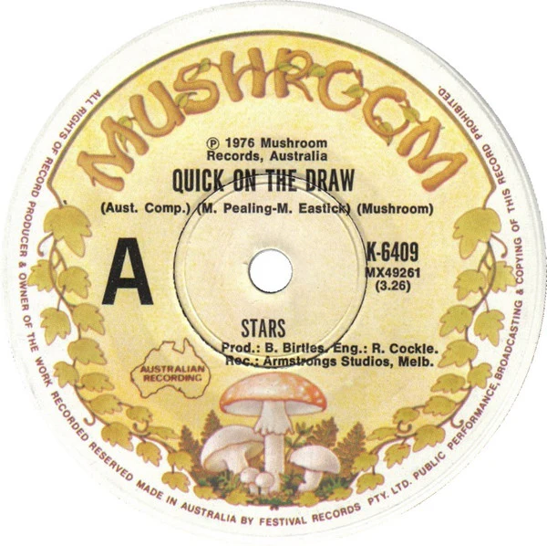 Stars – Quick On The Draw (VG+/Generic) – 7", AU 1976