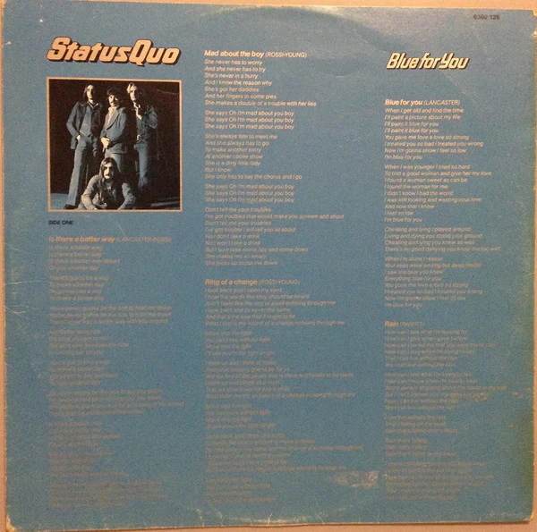 Status Quo – Blue For You (VG+/VG) – LP, AU 1976 - Image 6