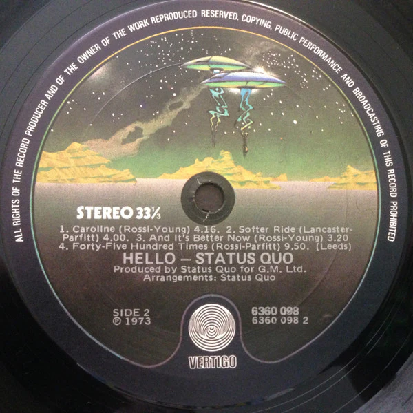 Status Quo – Hello! (VG/VG) – LP, AU 1973 - Image 4