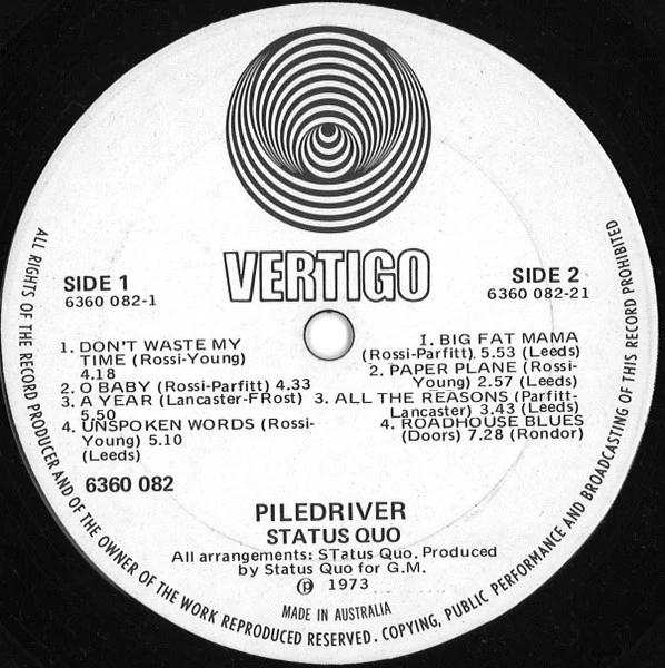 Status Quo – Piledriver (VG/VG) – LP, AU 1973 - Image 6