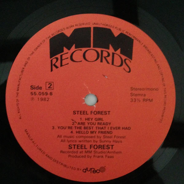 Steel Forest – First Confession (NM/VG+) – LP, NL 1982 - Image 4