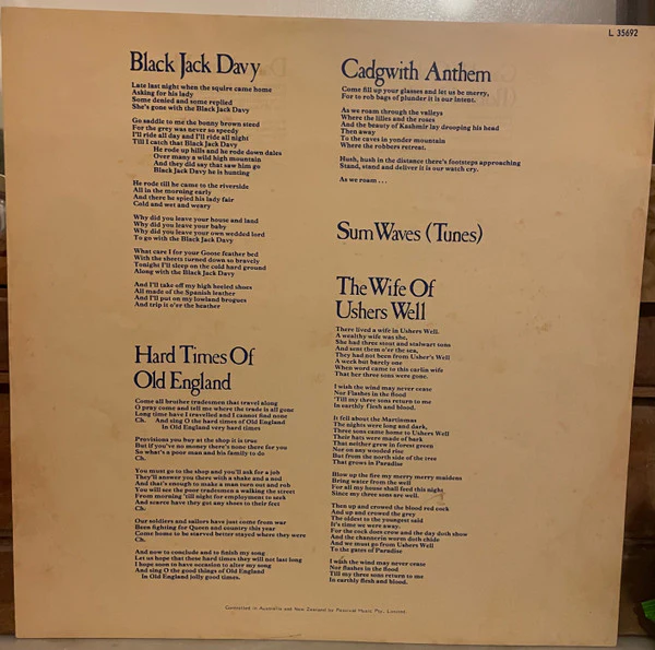 Steeleye Span – All Around My Hat (VG+/VG+) – LP, AU 1975 - Image 2