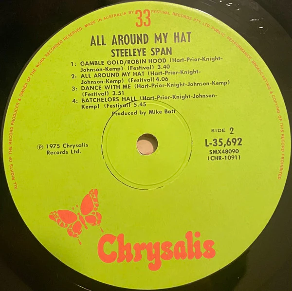 Steeleye Span – All Around My Hat (VG+/VG+) – LP, AU 1975 - Image 9