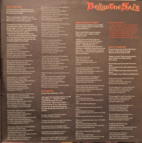 Steeleye Span – Below The Salt (VG/VG) – LP, AU 1973 - Image 3