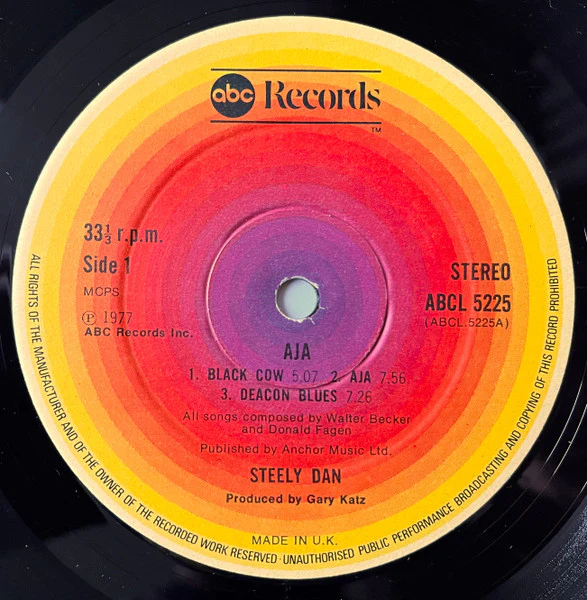 Steely Dan – Aja (VG/VG+) – LP, UK 1977 - Image 3
