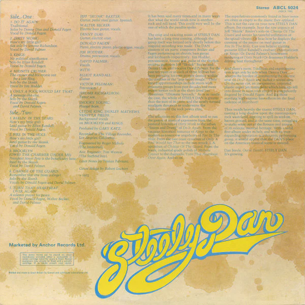 Steely Dan – Can't Buy A Thrill (VG/VG+) – LP, UK 1978 - Image 2