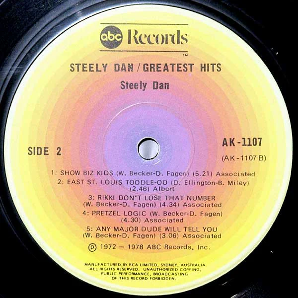 Steely Dan – Greatest Hits (E/E) – 2xLP, AU 1978 - Image 6