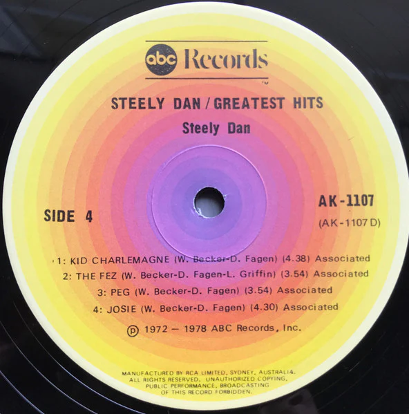 Steely Dan – Greatest Hits (E/E) – 2xLP, AU 1978 - Image 8