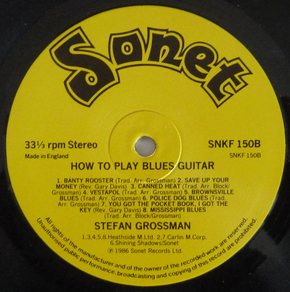 Stefan Grossman, Rory Block – How To Play Blues Guitar (VG+/VG+) – LP, UK 1986 - Image 4