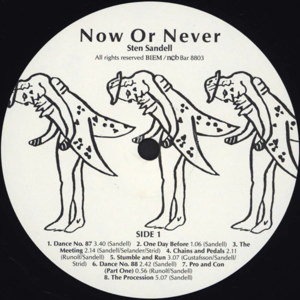 Sten Sandell – Now Or Never (NM/NM) – LP, SE 1988 - Image 3