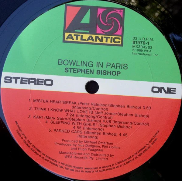 Stephen Bishop – Bowling In Paris (VG+/VG+) – LP, AU 1989 - Image 3