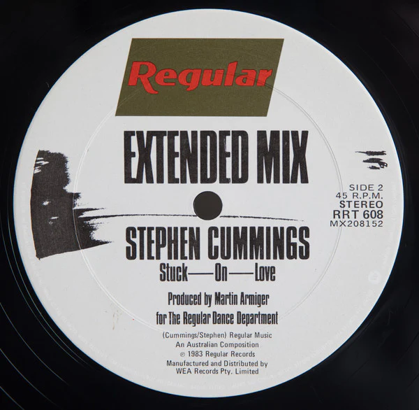 Stephen Cummings – We All Make Mistakes / Stuck On Love (VG+/VG+) – 12", AU 1983 - Image 4