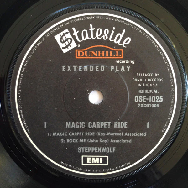 Steppenwolf – Magic Carpet Ride (VG/VG) – 7", AU - Image 3
