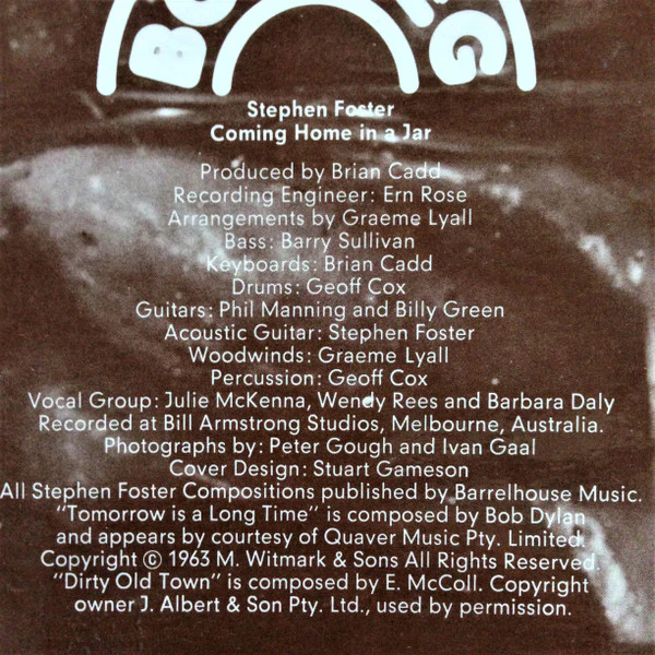 Steve Foster – Coming Home In A Jar (VG/VG) – LP, AU 1972 - Image 5