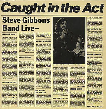 Steve Gibbons Band – Caught In The Act (VG+/VG+) – LP, UK 1977