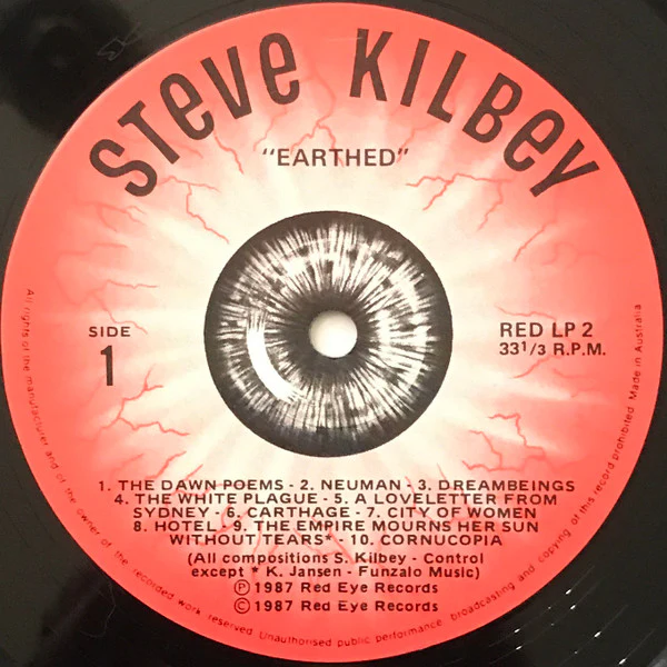 Steve Kilbey – Earthed (VG+/VG+) – LP, AU 1987 - Image 4