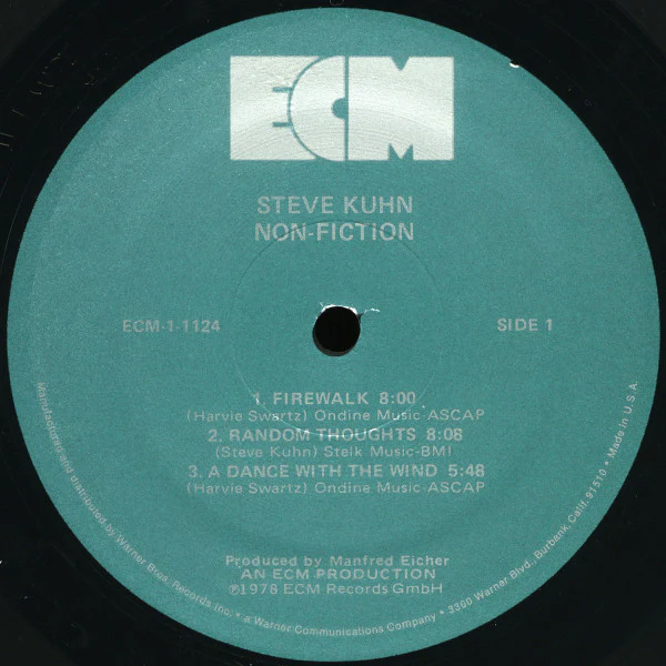 Steve Kuhn – Non-Fiction (VG+/VG+) – LP, US 1978 - Image 3