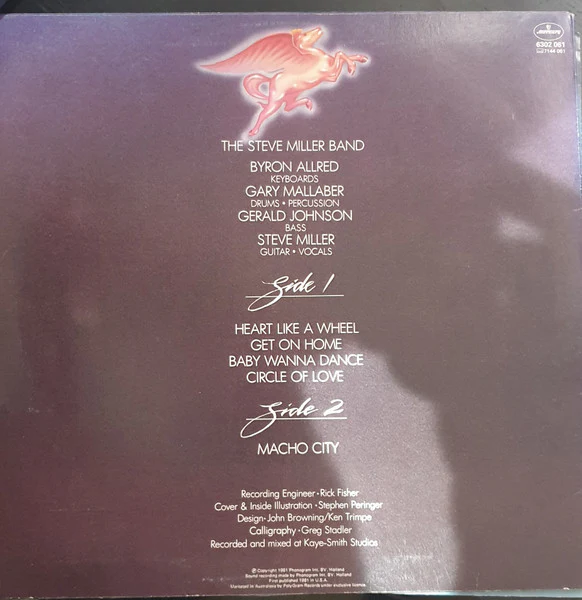 Steve Miller Band – Circle Of Love (E/VG+) – LP, AU 1981 - Image 2