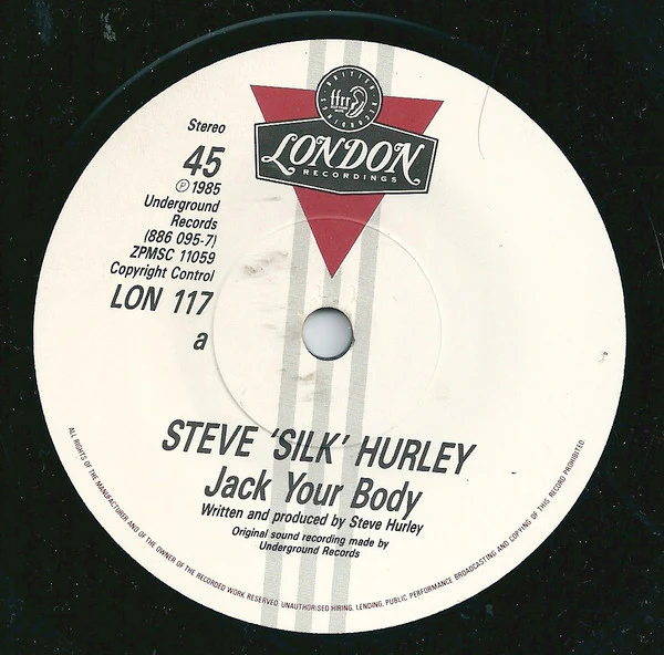 Steve "Silk" Hurley – Jack Your Body (VG/VG+) – 7", UK 1987 - Image 3