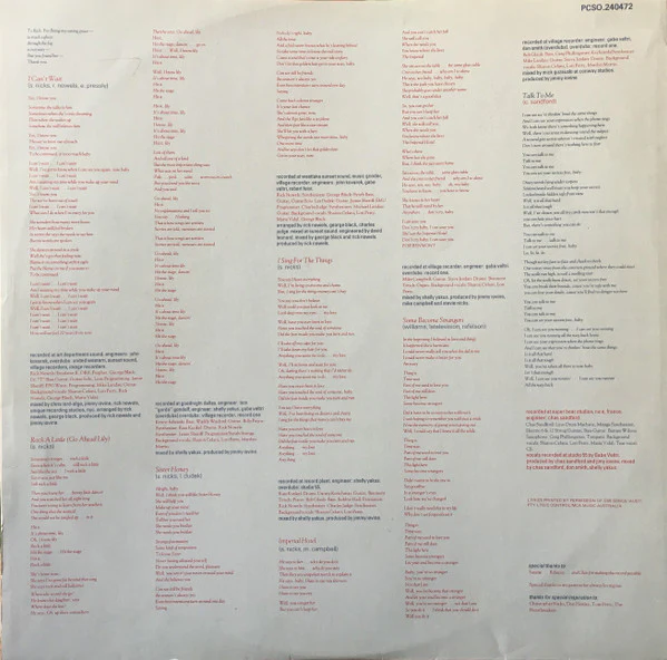Stevie Nicks – Rock A Little (VG+/VG+) – LP, AU 1985 - Image 5