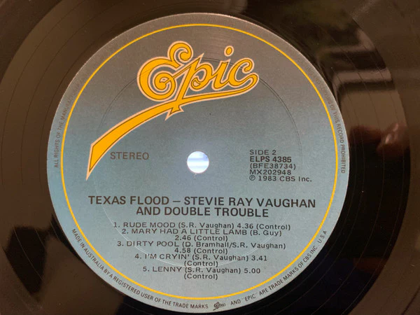 Stevie Ray Vaughan & Double Trouble – Texas Flood (VG+/VG+) – LP, AU 1983 - Image 5