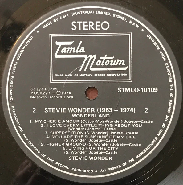Stevie Wonder – 1963-1974 "Wonderland" (VG/VG+) – LP, AU 1974 - Image 4