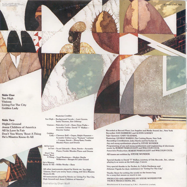 Stevie Wonder – Innervisions (VG/VG+) – LP, AU 1973 - Image 2