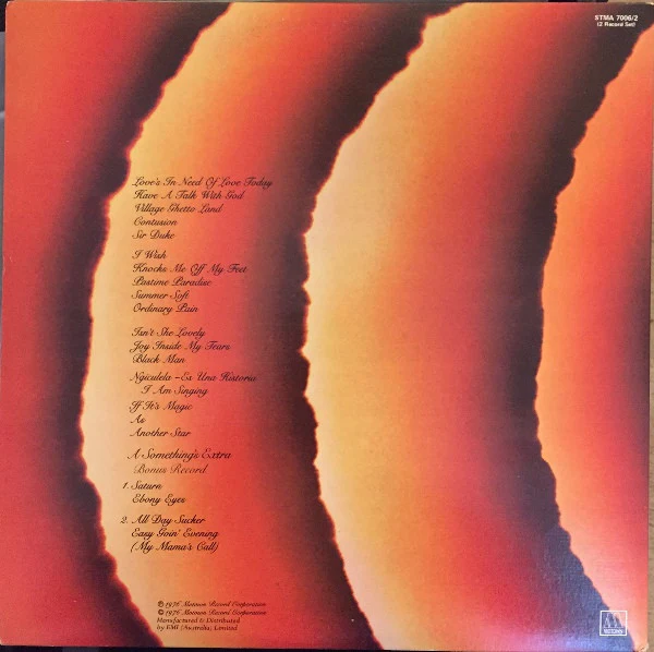 Stevie Wonder – Songs In The Key Of Life (VG/VG) – 2xLP, AU 1976 - Image 4